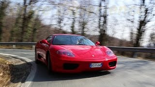 Pure Sound Ferrari 360 Modena Manuale  Davide Cironi Drive Experience [upl. by Alimat]