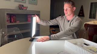 Light Therapy Lamp UV Free Happy Lamp 10000 Lux Desk Sun Lamp Review [upl. by Charleton]