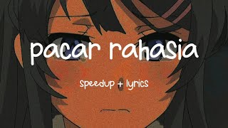 pacar rahasia  cappucino  speedup  lyrics [upl. by Neelie]