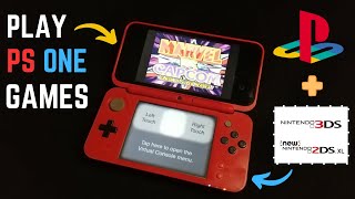 How To Play PS ONE Games With No Retroach In Nintendo 3DS Or 2DS XL [upl. by Letrice240]