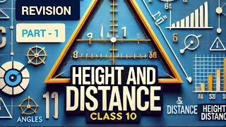 Maths  Height amp Distance  Revision  Part 1  Class 10  CBSE [upl. by Bibi513]