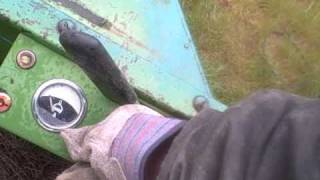 Cold start and how to run the John Deere 800 Swather [upl. by Ativla]