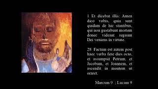 Rosarium Mysteria Lucis 4 Transfiguratio  holy rosary Latin version luminous mysteries [upl. by Arluene]