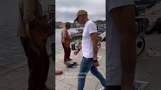 Street performer by Douro River Porto [upl. by Allwein]