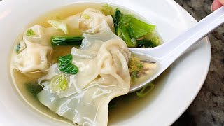 WONTON SOUP  Quick Wonton Soup Broth Recipe  Simply Mamá Cooks [upl. by Ecinahc]