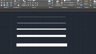 Change Line Width  AutoCAD [upl. by Savina42]