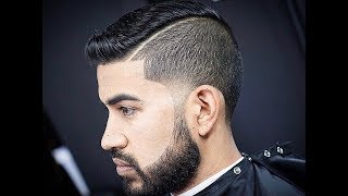 SKIN TAPER  SIDE PART  BEARD TRIM  BY VICK DAMONE  WWWTIMELESSBARBERSCOM [upl. by Ellinet]