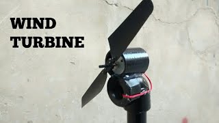 HOW TO MAKE A WIND TURBINE AT HOME EASILY [upl. by Zzaj]