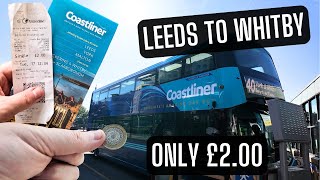 INCREDIBLE VIEWS on the UKS MOST SCENIC BUS ROUTE The Coastliner  Only £2 from LEEDS TO WHITBY [upl. by Martijn]