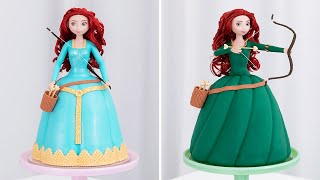 Step into the World of BRAVE with These Adorable MERIDA Doll CAKES [upl. by Colly]