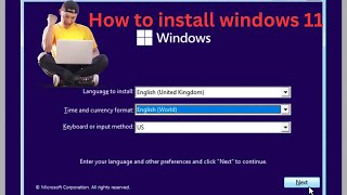 How to install windows 11  windows 11 installation step by step [upl. by Nea]