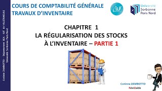 11 La régularisation des stocks à linventaire  Cours de comptabilité GEA  Travaux dinventaire [upl. by Alister]