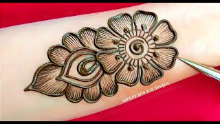 Very beautiful stylish mehndi design  easy mehndi design  simple mehndi  mehndi design  mehndi [upl. by Josiah]