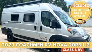 Tour the NEW 2023 Coachmen Nova 20RB Class B RV with the Li3 Lithium Package  Ram Pro Master 3500 [upl. by Velick]