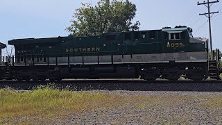 Back In Sandusky Ohio Part 2 NS 8099 Southern Loco amp Moving On To Huron Ohio [upl. by Ybreh]