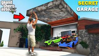 Franklin Unlocking The Most Secret Garage Door In His House GTA 5   SHINCHAN GTA 5 VIDEO [upl. by Raycher]