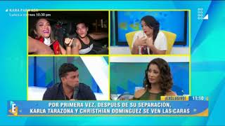 EXCLUSIVA  Christian Domínguez y Karla Tarazona frente a frente en TV tras rumores de infidelidad [upl. by Graig912]