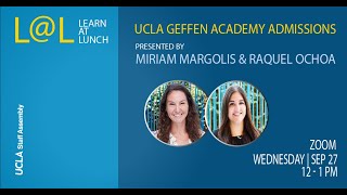 LearnLunch Geffen Academy Admissions [upl. by Hachmann342]