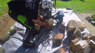 Black Tools Professional 22TON HYDRAULIC Log Splitter PROARBORTEC splitting SYCAMORE up to 2024quot [upl. by Yarezed]