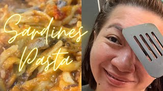 SARDINES TOMATO PASTA food foodlover recipe pasta viral trending viralvideo cooking [upl. by Ddet943]