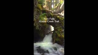 Arch Falls Hyalite Creek Trail Bozeman Montana [upl. by Ailaham975]