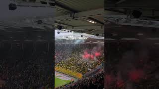 Dortmund mit Pyros in Mainz 1Bundesliga 🇩🇪 [upl. by Jori]