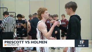 High School Basketball Prescott vs Holmen [upl. by Burkhardt]