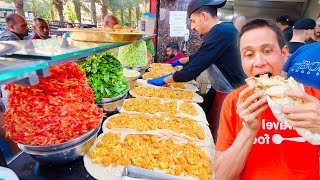 Street Food Paradise in Syria 🇸🇾 1 FALAFEL MOUNTAIN SANDWICH in Aleppo Syria [upl. by Glynas]