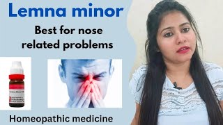 Lemna minor Homeopathic medicine uses amp benefits  Best for nose related problems [upl. by Knarf]