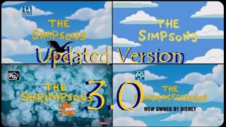 THE SIMPSONS Full Opening Sequence Evolution amp Variations  Updated Version 30 [upl. by Neerod501]