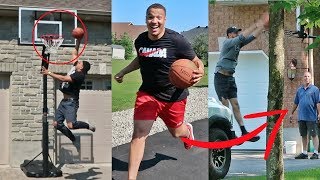 DRIVE BY DUNK CHALLENGE W WOLFIE amp RYAN SWAZE GOT CAUGHT [upl. by Kevon]