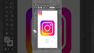 Master Logo Design StepbyStep Instagram Logo Tutorial in Illustrator shorts viral viralvideo [upl. by Kristianson]