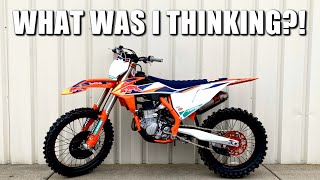 MY NEW RACE BIKE 20205 KTM 450SXF Factory Edition [upl. by Ahsie]