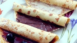 Receta básica de crepes  Cómo hacer crepes [upl. by Lednam45]