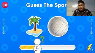 Guess the sport by EMOJI challenge ⁉️ SIBZING CHALLENGES [upl. by Kennan423]