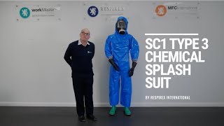 Respirex SC1 Chemical Splash Suit Presentation [upl. by Onafets749]