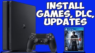 Install Games DLC and Updates on Jailbroken PS4 [upl. by Giglio757]