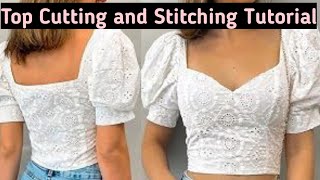 Top Cutting And Stitching Full Tutorial  Stitching Game With Jyoti [upl. by Llevad146]