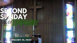 SECOND SUNDAY AFTER EPIPHANY  SUNDAY WORSHIP WITH PASTOR JOEL BRANDT  JANUARY 14 2024 [upl. by Barta]