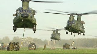 quotHeavy Deliveryquot Dutch CH47 Chinooks Sling Load Training [upl. by Av988]