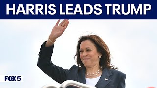 Harris maintains slim lead over Trump in national polls [upl. by Nya]