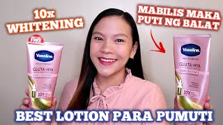 Vaseline GLUTA HYA Serum Lotion Review  10x Whitening [upl. by Herr]