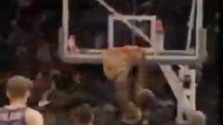 Shaquille Oneal Shatters Backboard [upl. by Ranjiv]