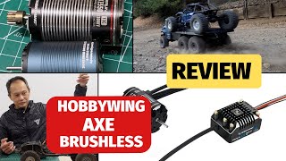 Hobbywing 550 Axe brushless motor review [upl. by Nebe877]