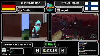 Minecraft Speedrunning World Cup • Germany vs Finland [upl. by Sloatman]