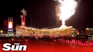 Beijing Winter Olympics kickstarts with AMAZING fireworks display [upl. by Selbbep]