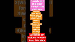 poverty as a challenge class 9 [upl. by Akimal]