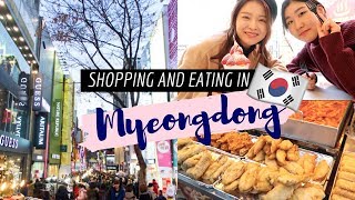 Myeongdong Shopping Cafes Street Food 🇰🇷 Korea Vlog [upl. by Osanna]