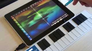 Virtual ANS Drawing the Music on iPad with MIDI Keyboard [upl. by Eerok]