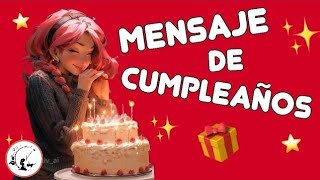 📨 Mensaje corto de Cumpleaños para una Amiga [upl. by Samp367]